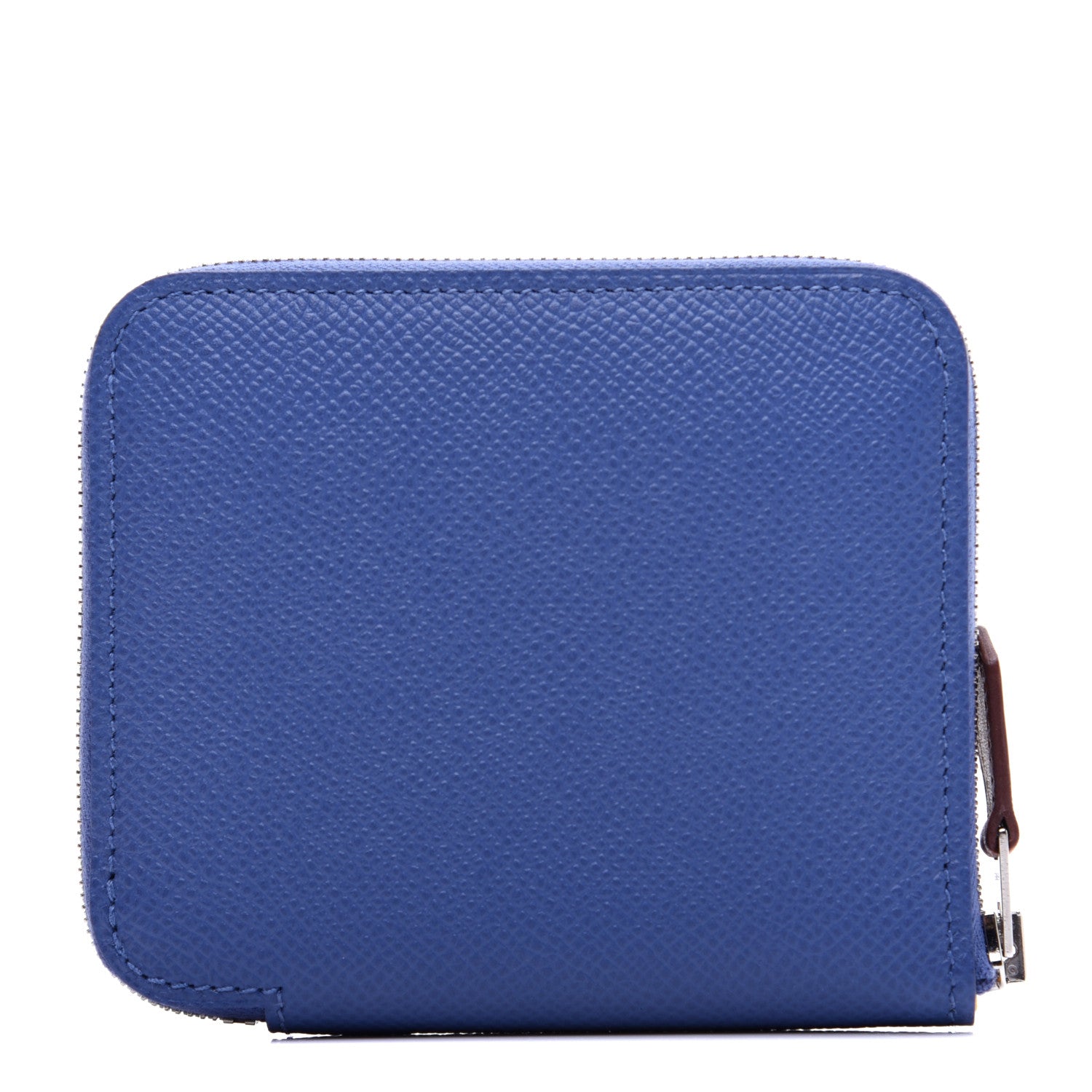 Hermes Epsom Silk'In Compact Wallet Bleu Brighton 1 of 12