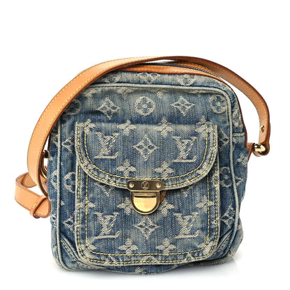 Louis Vuitton Denim Fairfax Pochette Blue 1 of 8