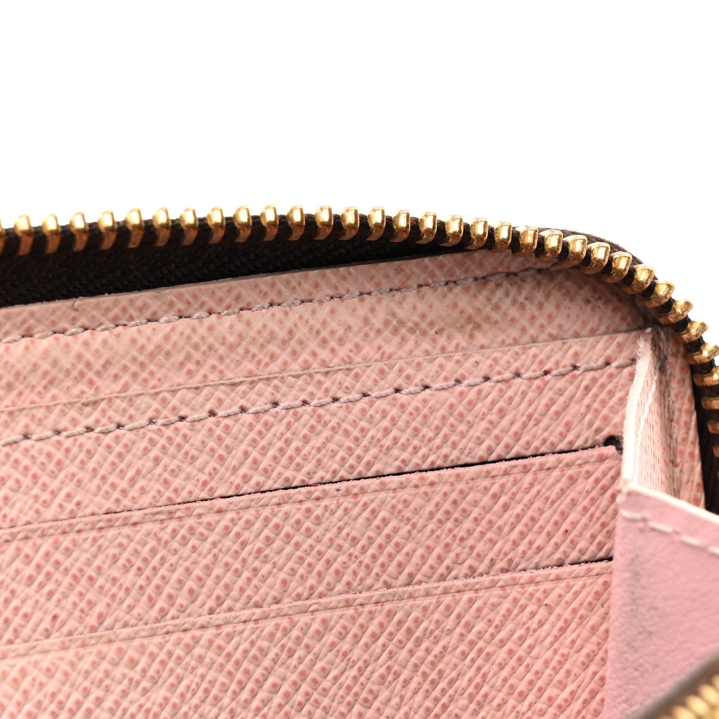 Monogram Clemence Wallet Rose Ballerine
