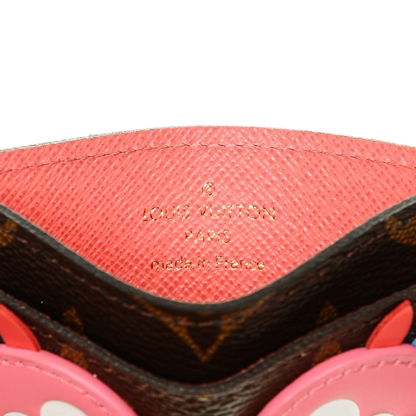 Monogram Lovely Birds Card Holder