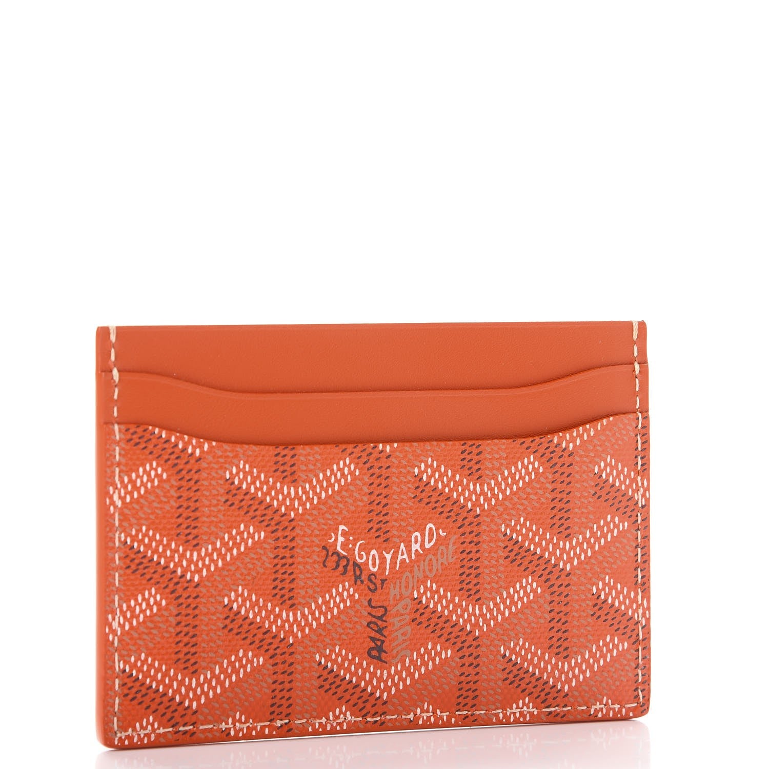 Goyard Goyardine Saint Sulpice Card Holder Orange 3 of 8