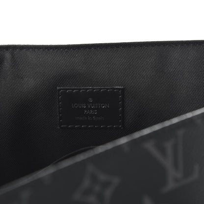Louis Vuitton Monogram Eclipse Explorer MM Black 8 of 9