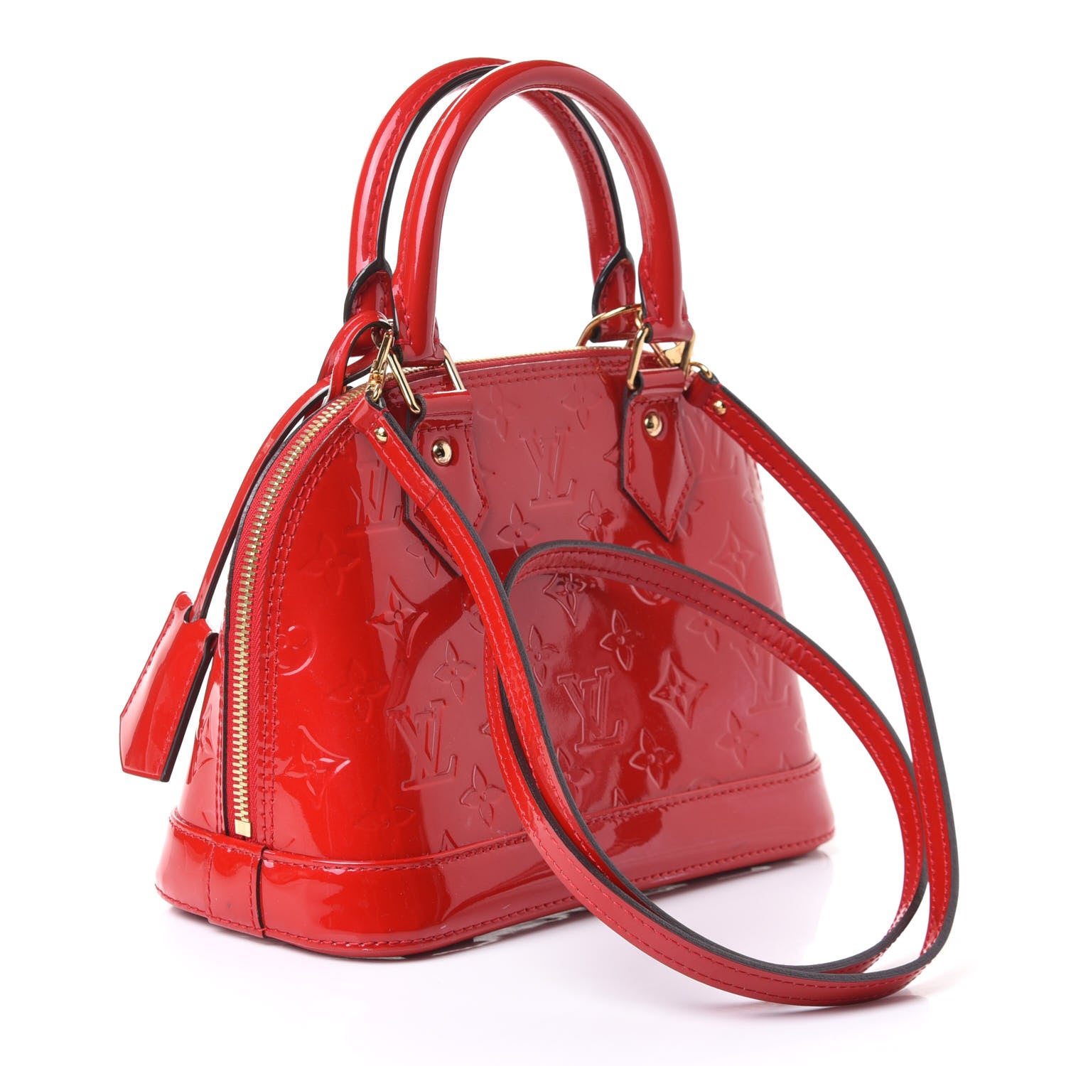 Louis Vuitton Vernis Alma BB Cherry 2 of 4