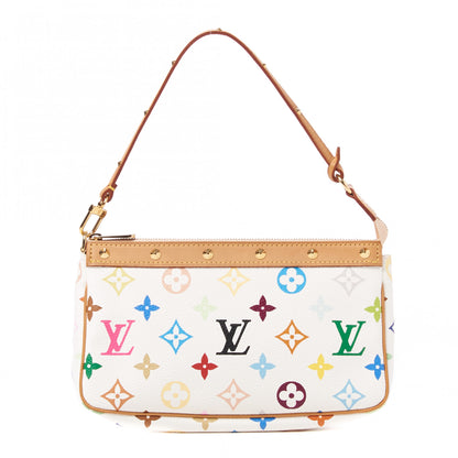 Louis Vuitton Monogram Multicolor Pochette Accessories White 1 of 8