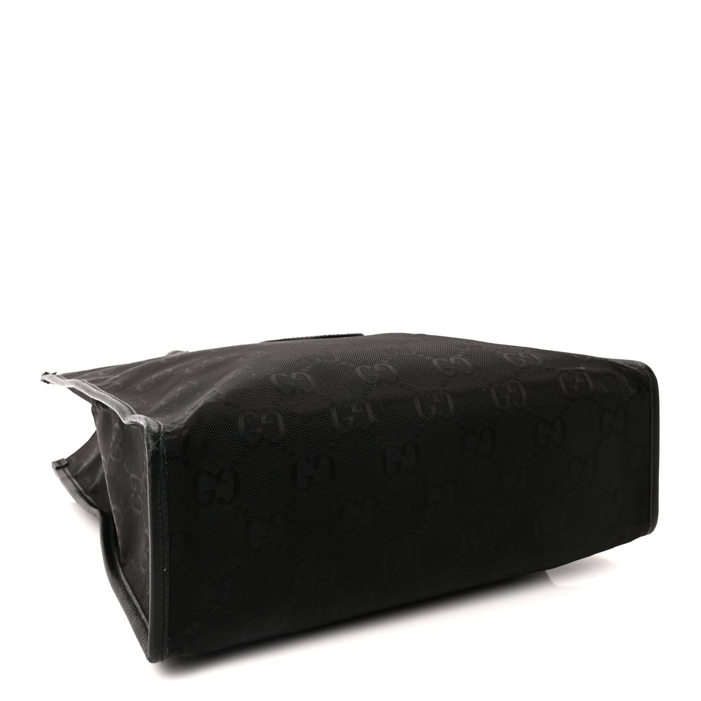 Econyl Nylon Monogram Off The Grid Long Tote Bag Black