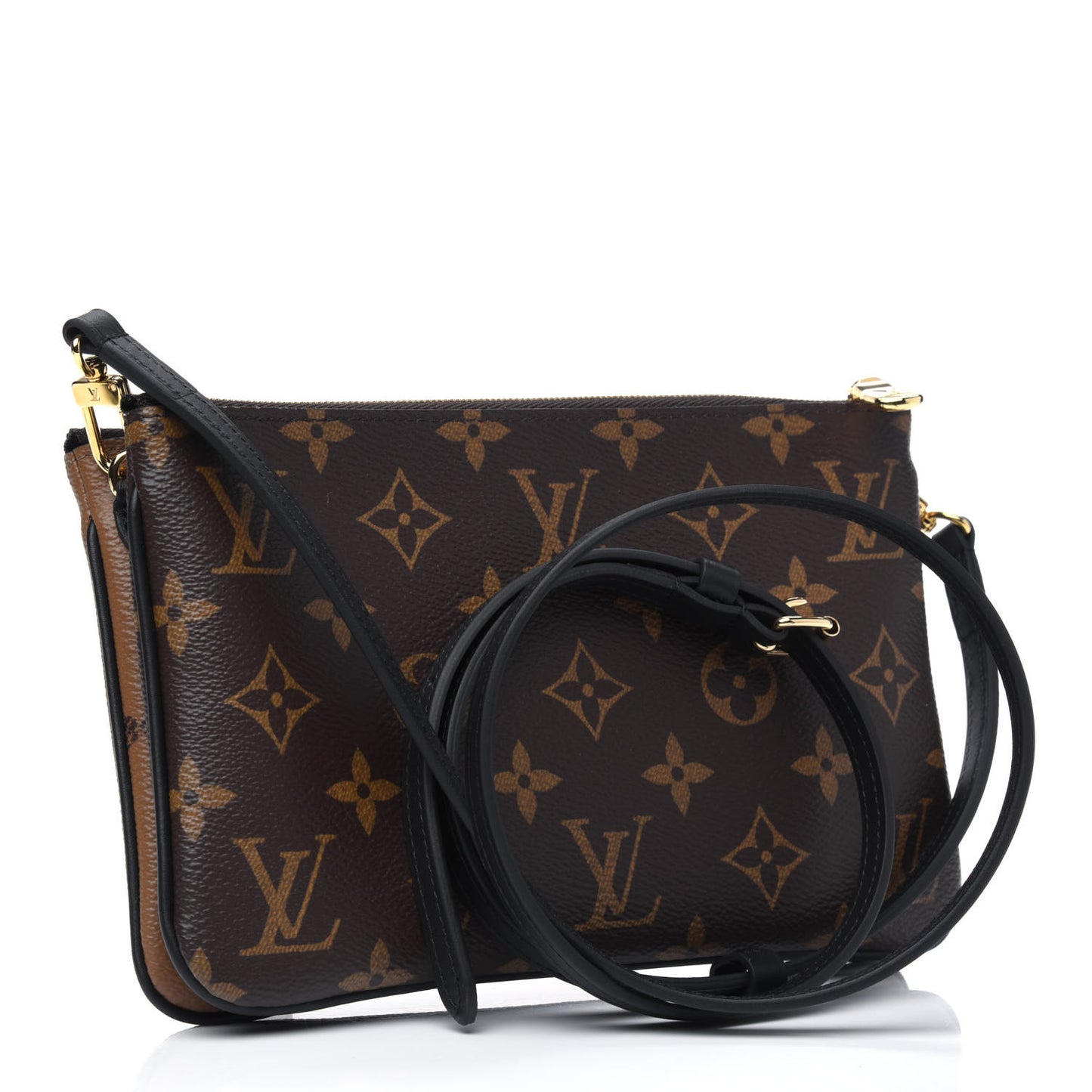 Reverse Monogram Giant Double Zip Pochette
