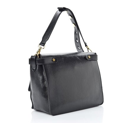 Fendi Agnello Old Shine Large Kan U Shoulder Bag Black 3 of 12