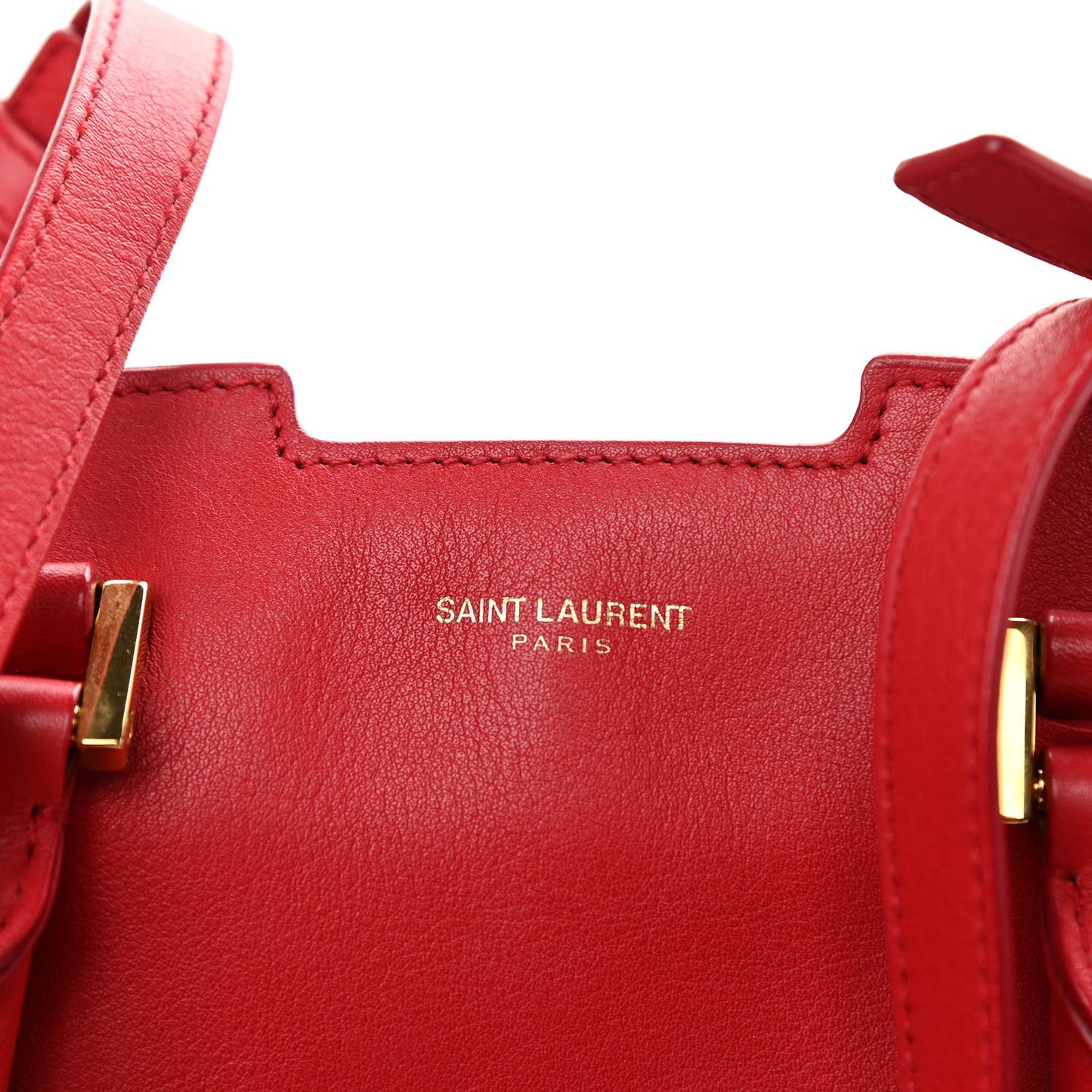 Calfskin Small Classic Y Cabas Red