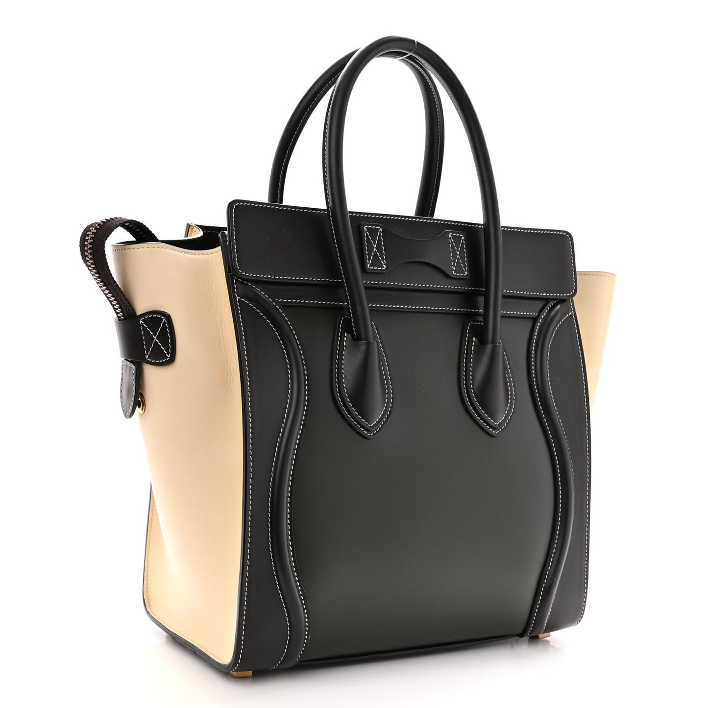 Smooth Calfskin Tri-Color Micro Luggage Light Emerald