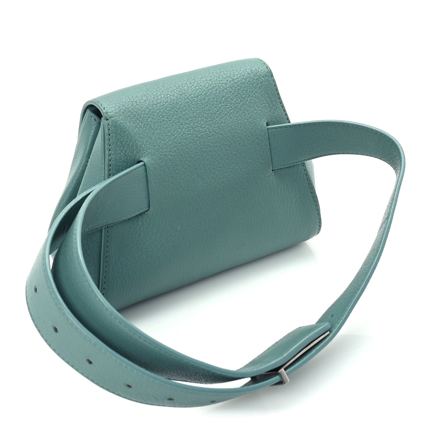 Grained Calfskin Geometric Belt Bag Storm