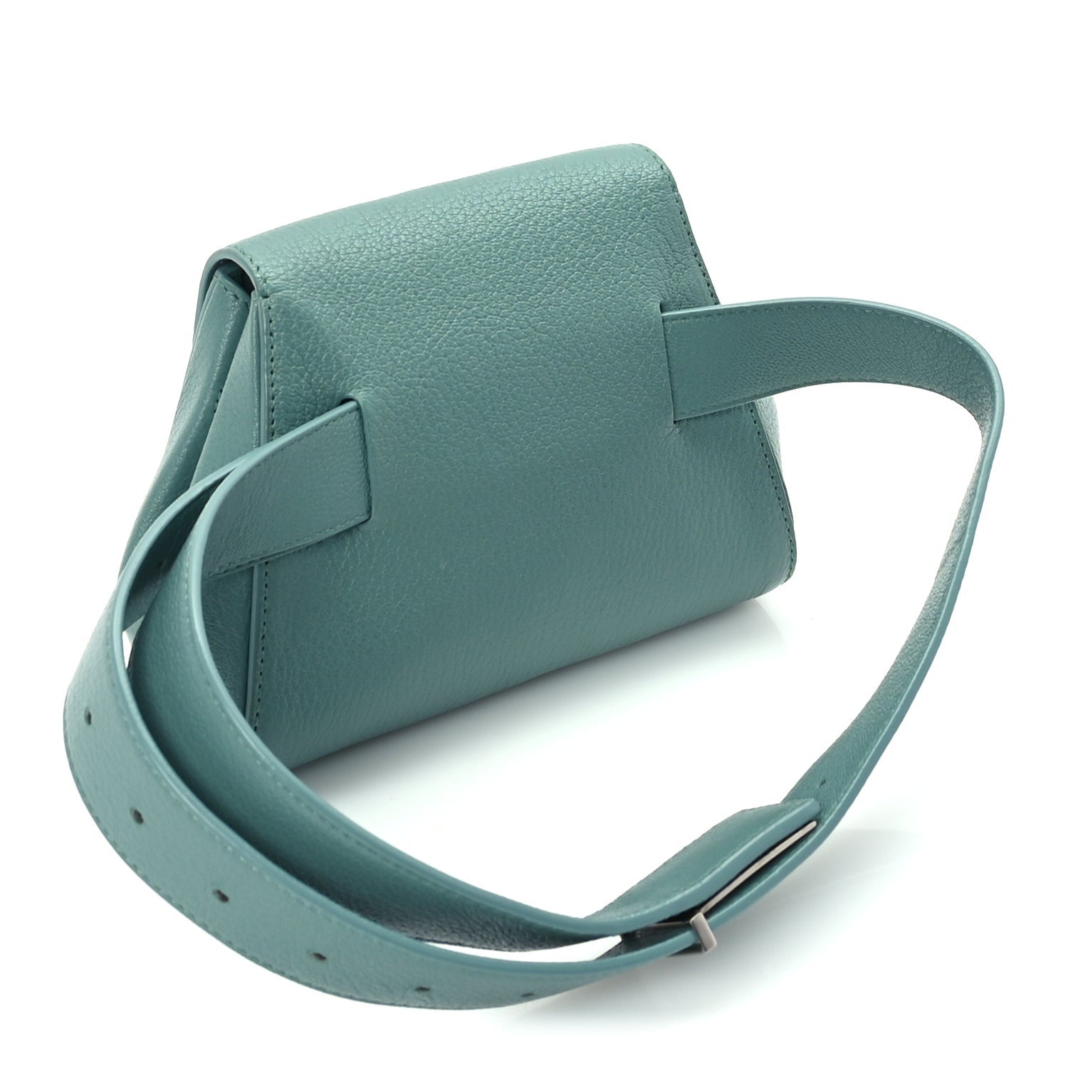 Bottega Veneta Grained Calfskin Geometric Belt Bag Storm 2 of 8