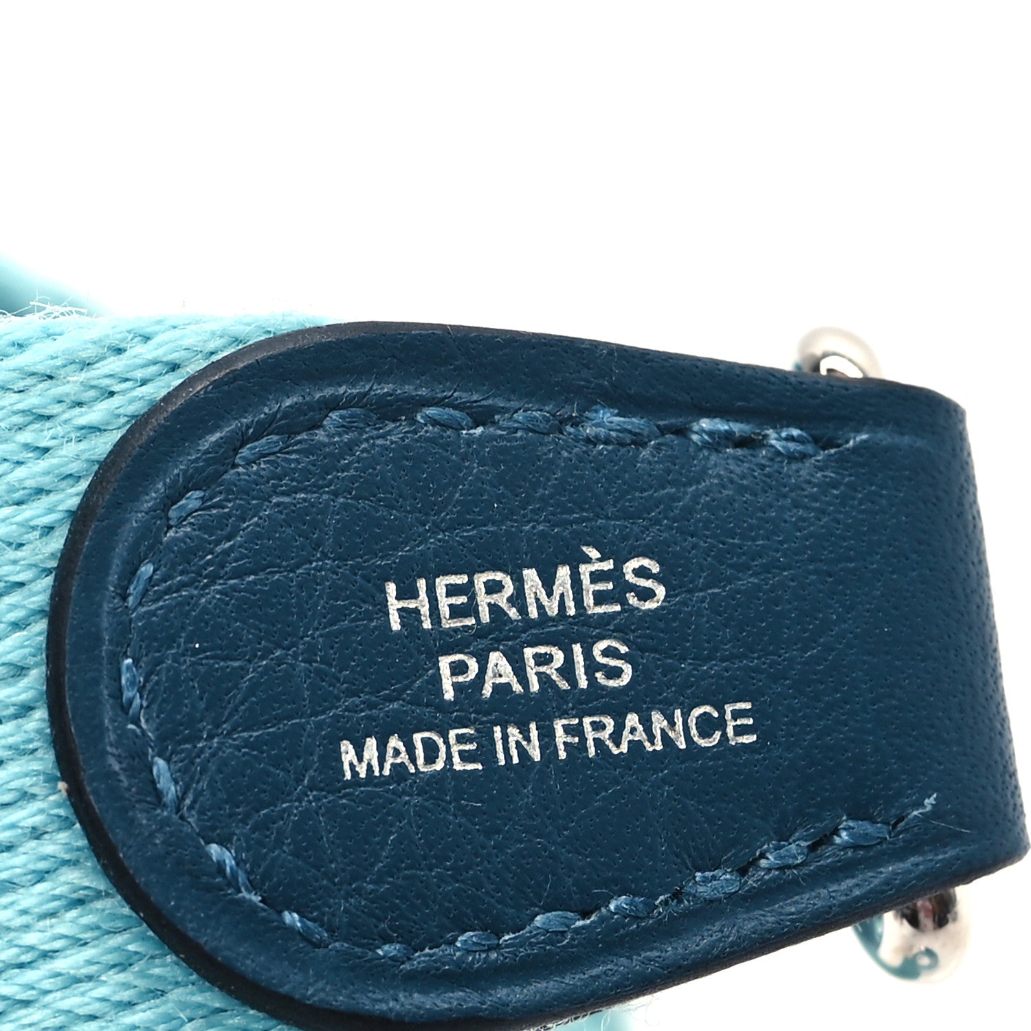 Hermes Toile Taurillon Clemence Evelyne TPM Shoulder Strap Colvert Bleu Atoll 3 of 3