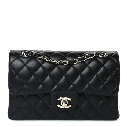 Chanel Lambskin Quilted Small Double Flap  Black 2 of 10