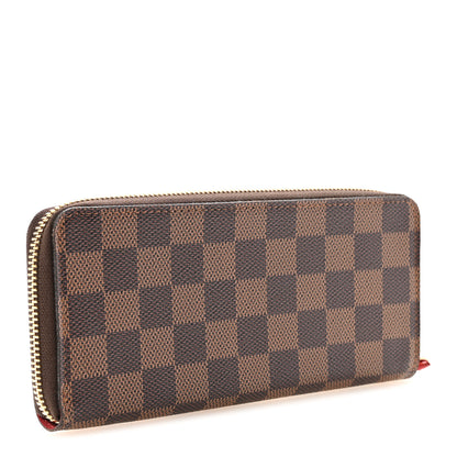 Louis Vuitton Damier Ebene Clemence Wallet Cherry 3 of 6