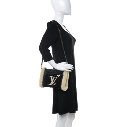 Louis Vuitton Calfskin Monogram Teddy Muffle Black 2 of 12