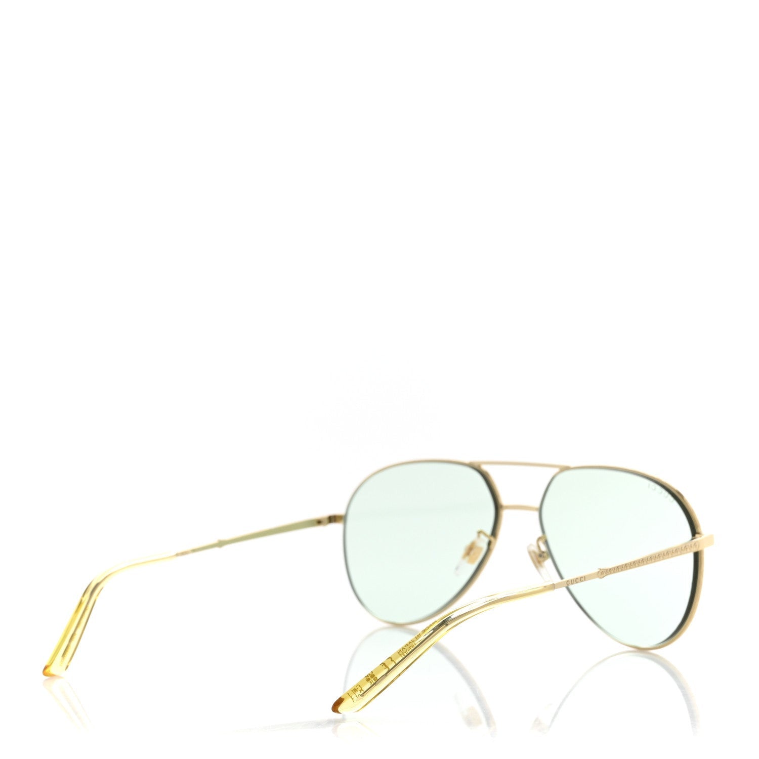 Gucci Metal Aviator Sunglasses GG0356S Gold 4 of 7