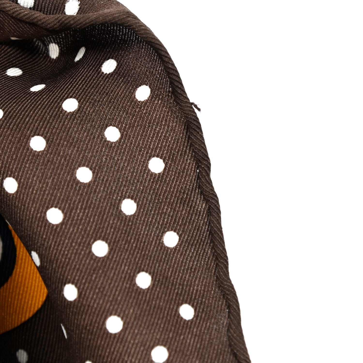 Hermes Silk Clic Clac A Pois Scarf 7 of 7