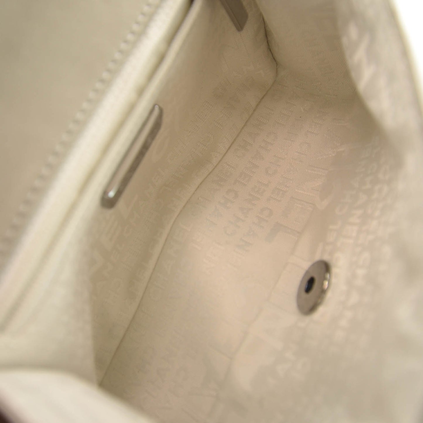 Lambskin Square Quilted Mini Flap Grey