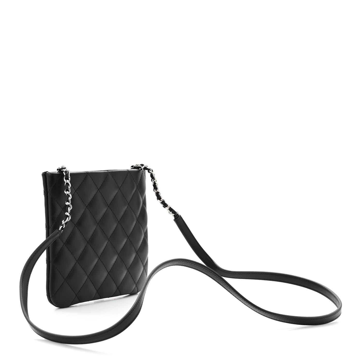 Chanel Lambskin Quilted Crossbody Bag Black 3 of 7