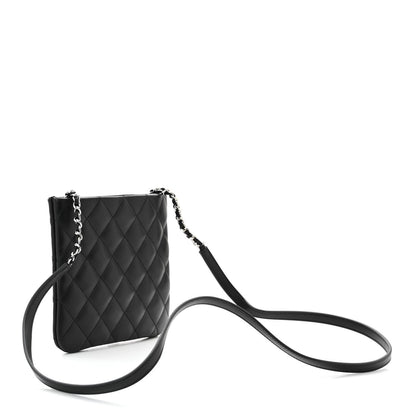 Chanel Lambskin Quilted Crossbody Bag Black 3 of 7