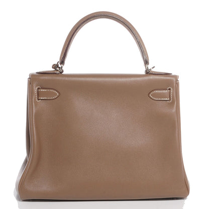 Hermes Swift Kelly Retourne 28 Etoupe 16 of 22