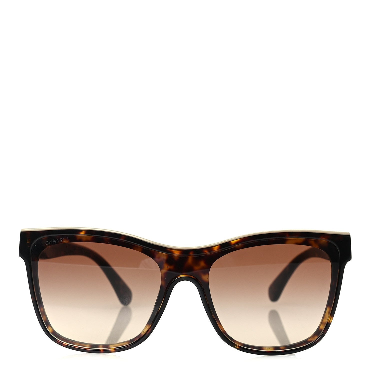 Chanel Acetate Logo Shield Sunglasses 5418  Tortoise 2 of 7