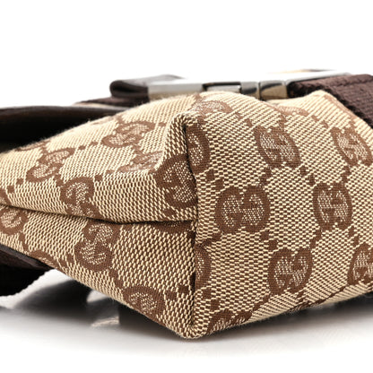 Gucci GG Monogram Buckle Belt Bag Dark Brown 9 of 10