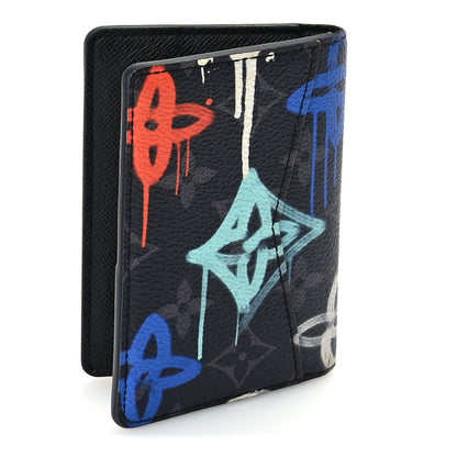 Louis Vuitton Monogram Eclipse LV Graffiti Pocket Organizer Multicolor 3 of 7