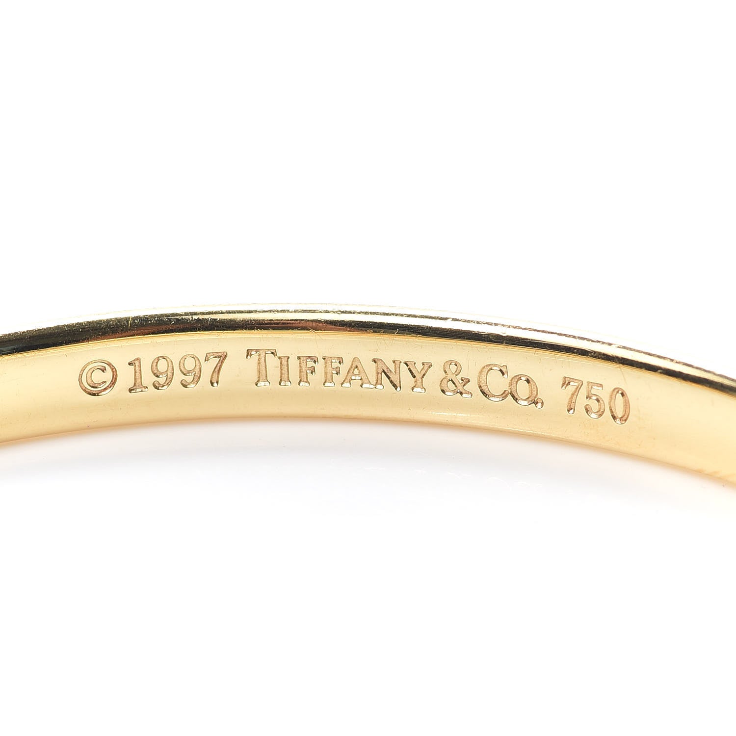 Tiffany 18K Yellow Gold 1837 Bangle Bracelet 4 of 4