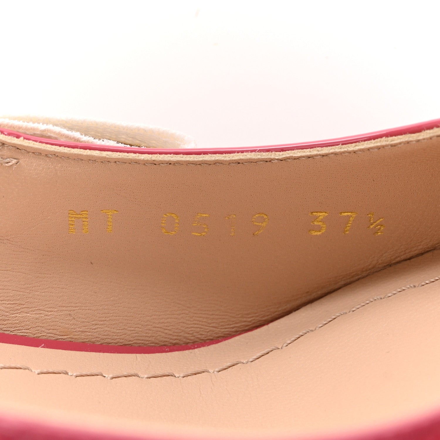 Christian Dior Patent Ribbon J'Adior Slingback 65mm Pumps 37.5 Fraise 9 of 9