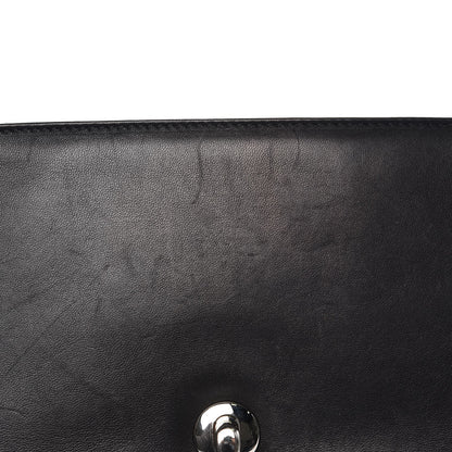 Chanel Shearling Lambskin Medium 100% Flap Black 10 of 10