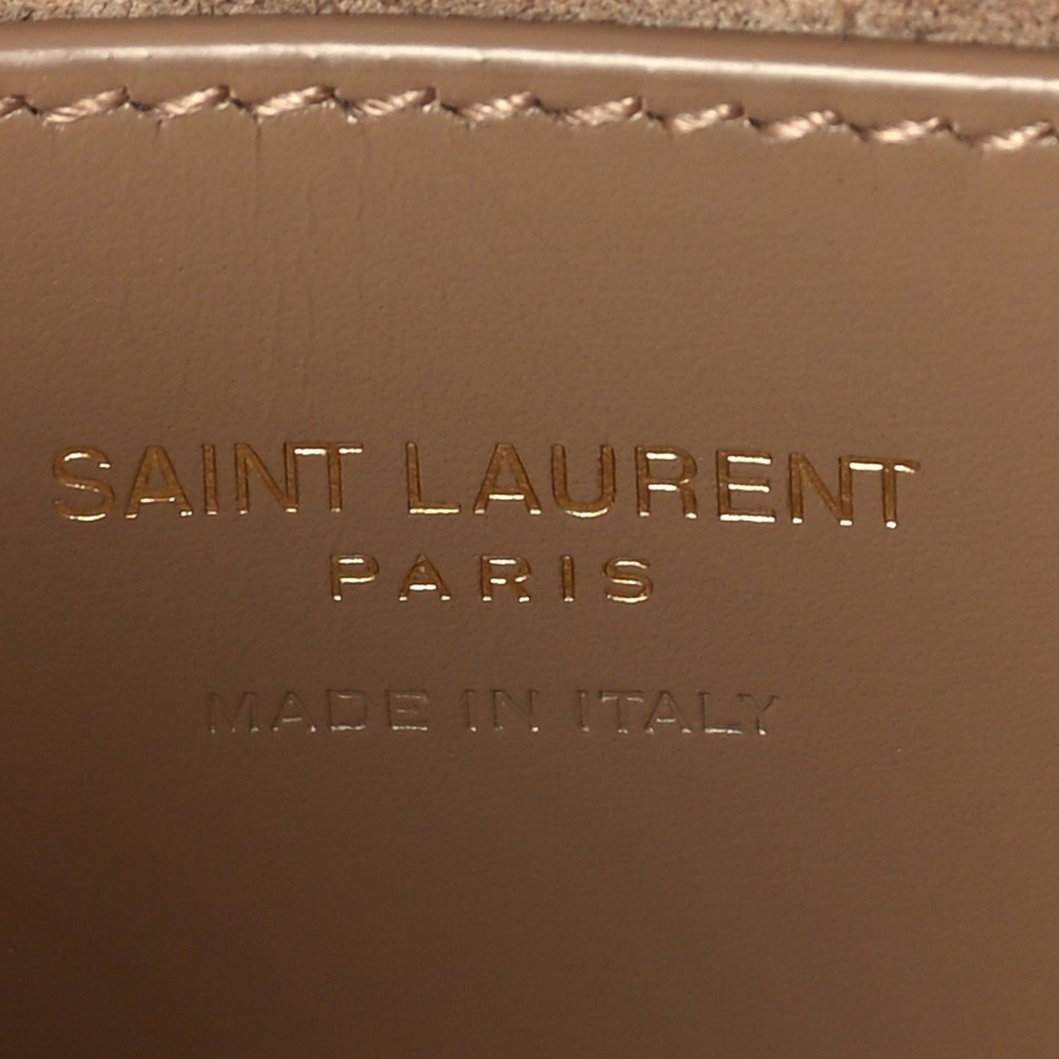 Saint Laurent Box Calfskin Mini Voltaire Top Handle Bag  Dark Cork 8 of 8