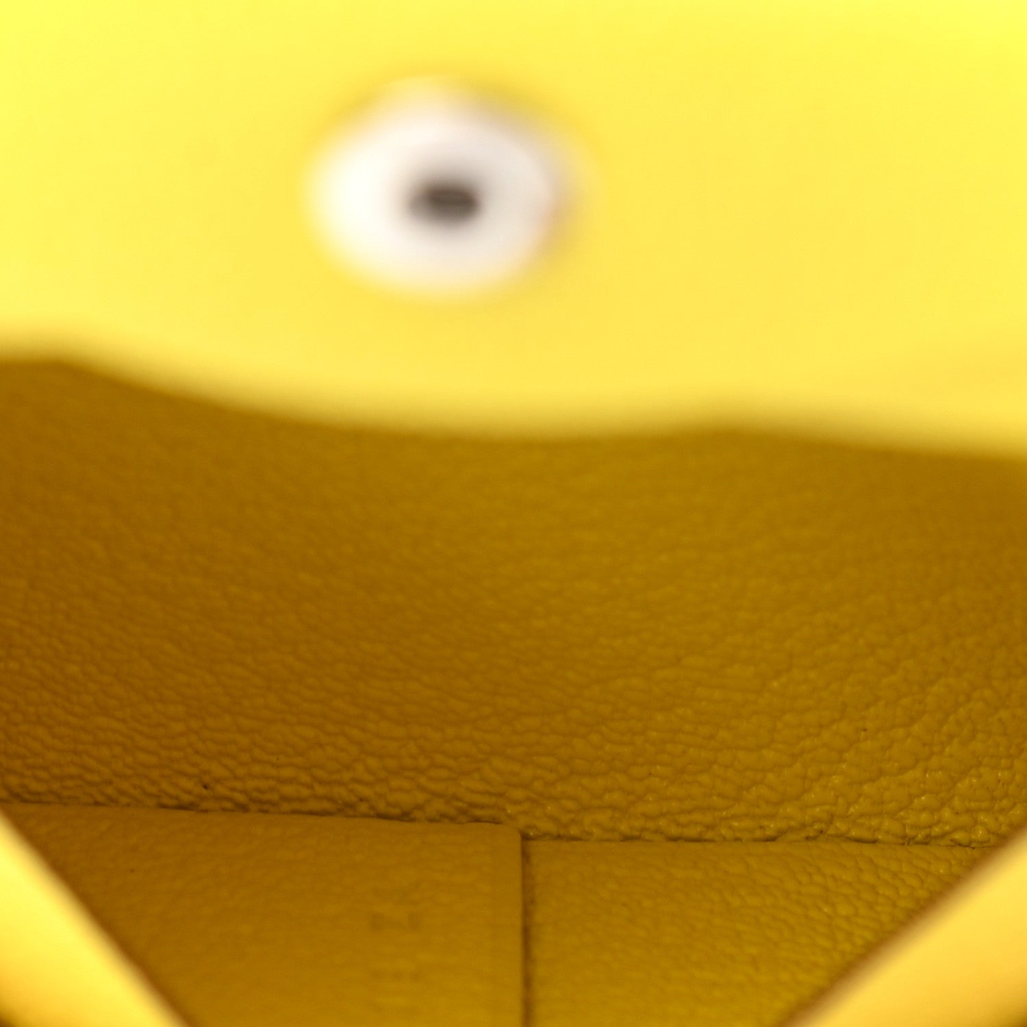 Hermes Chevre Mysore Bastia Coin Purse Jaune Citron 5 of 8