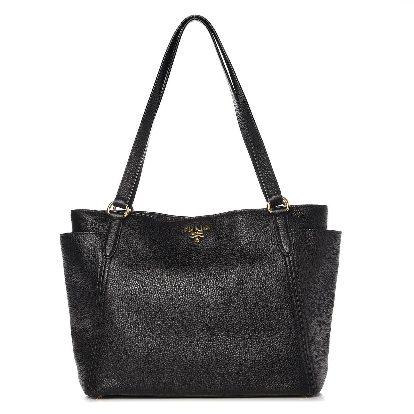 Vitello Daino Tote Nero Black