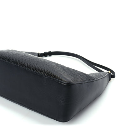Givenchy Coated Canvas Logo 4G Embossed Small Moon Cut Out Shoulder Bag Black 8 of 8