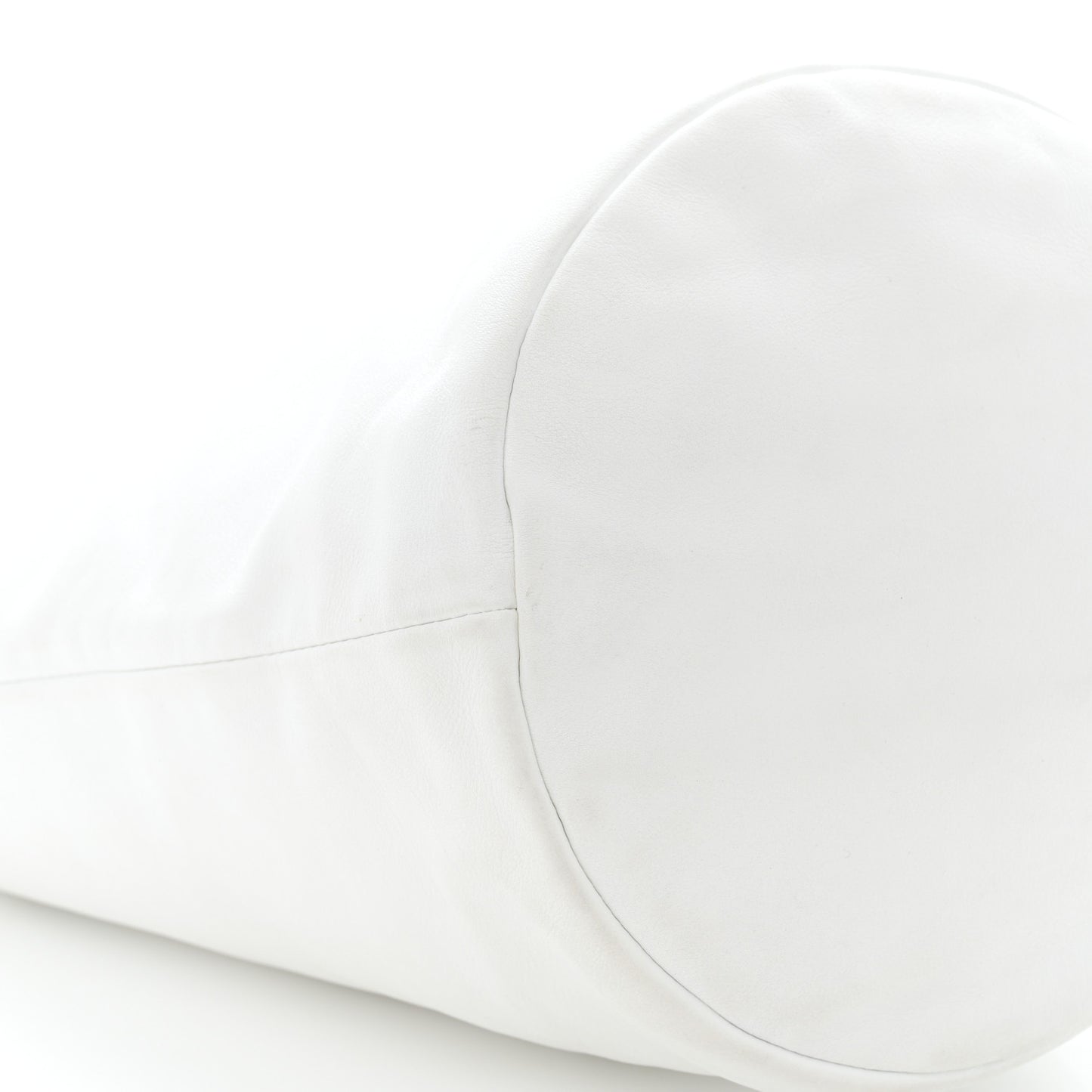 Calfskin CC Bucket Hobo White