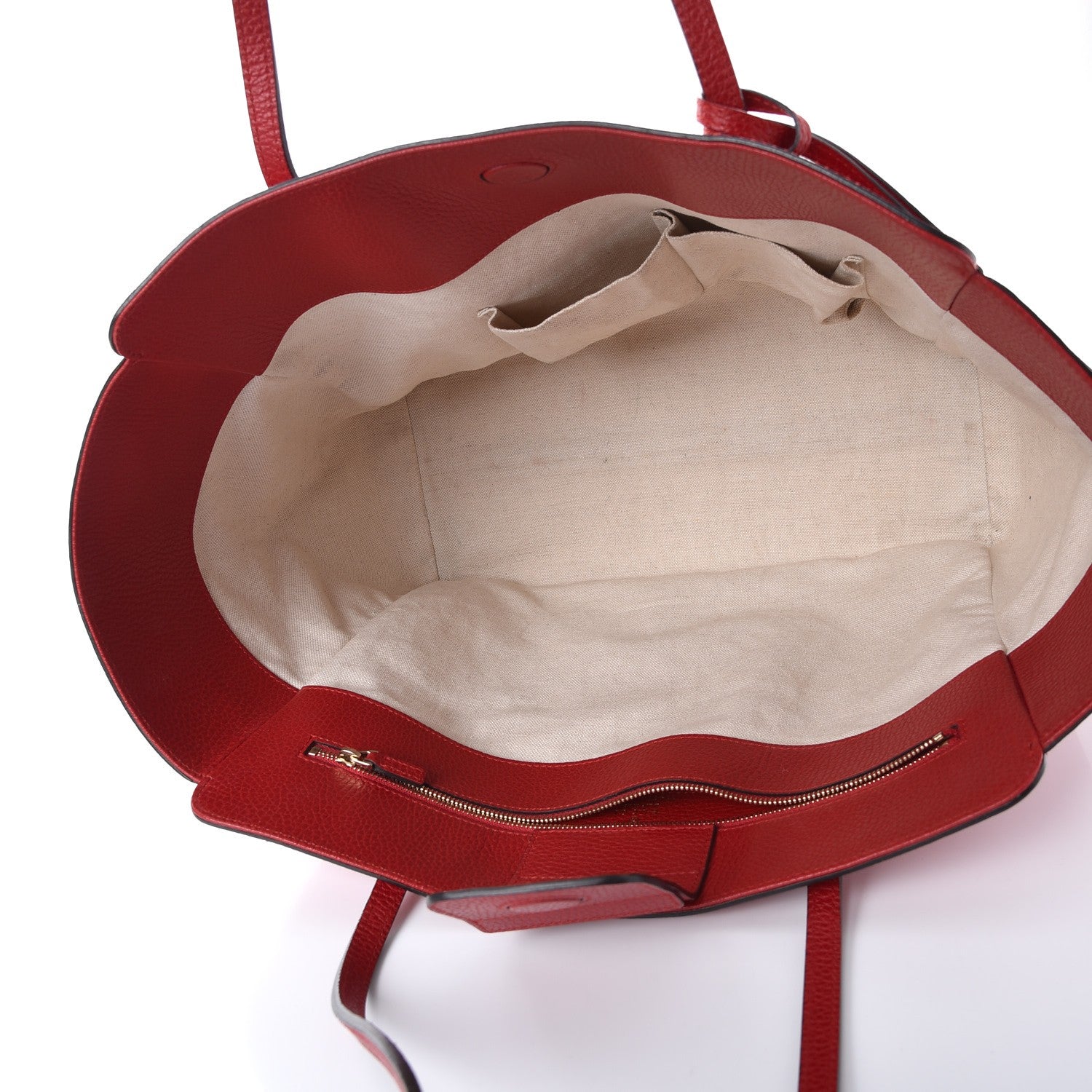 Gucci Dollar Calfskin Medium Swing Tote Red 5 of 6