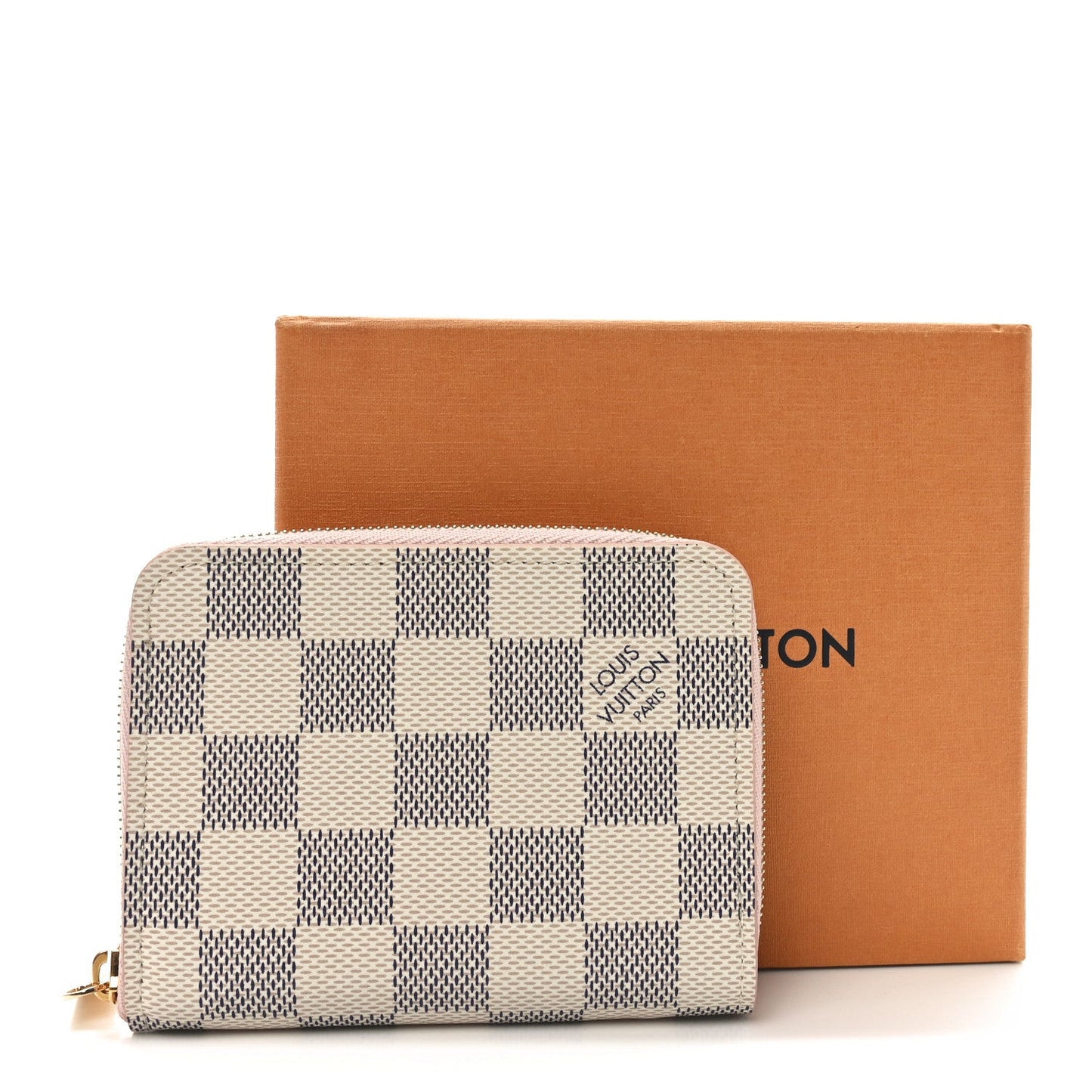 Damier Azur Zippy Coin Purse Rose Ballerine