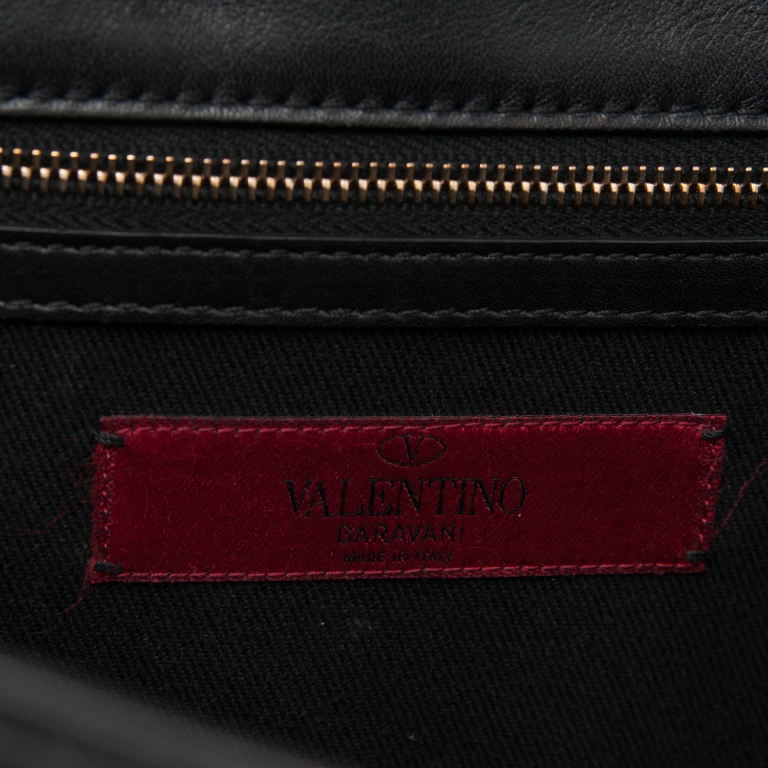 Valentino Garavani Vitello Medium Glam Lock Rockstud Flap Black 6 of 6