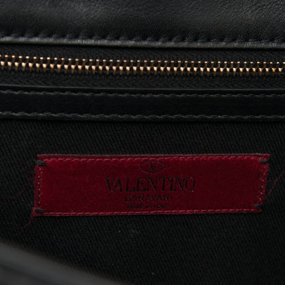 Valentino Garavani Vitello Medium Glam Lock Rockstud Flap Black 6 of 6
