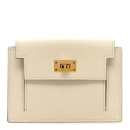 Hermes Epsom Kelly Pocket Compact Wallet Nata 1 of 7