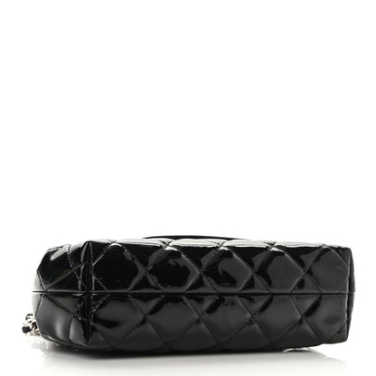 Chanel Patent Quilted Coco Shine Small Accordion Flap Black 4 of 10
