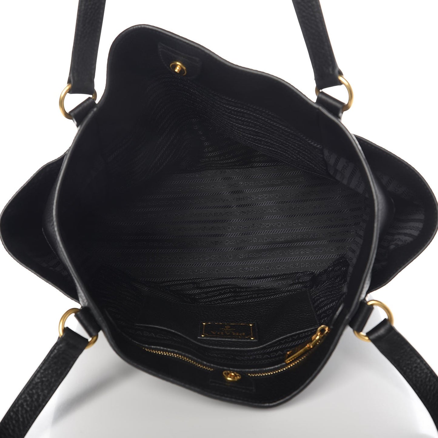 Vitello Daino Tote Nero Black