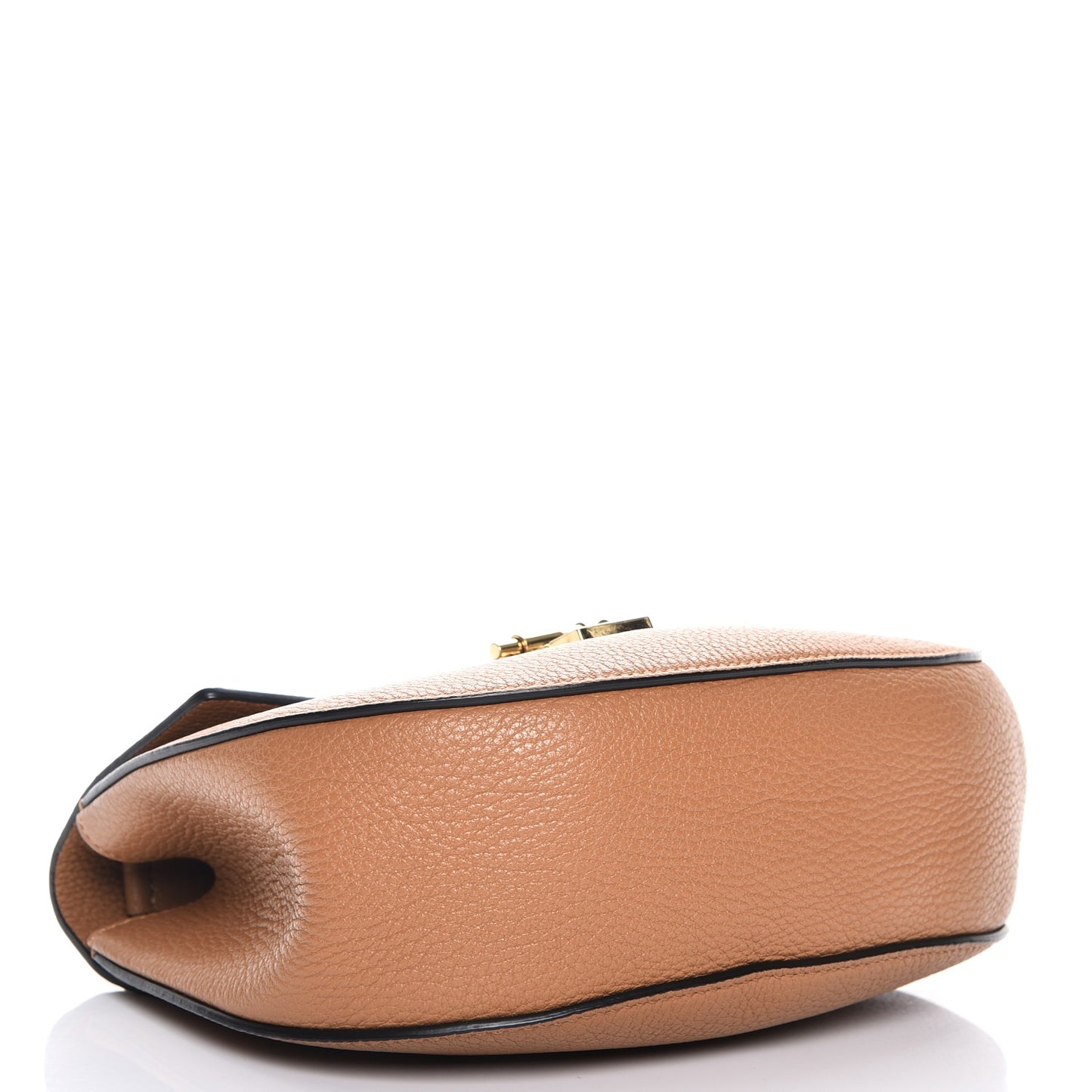 Grained Lambskin Drew Shoulder Bag Gingerbread