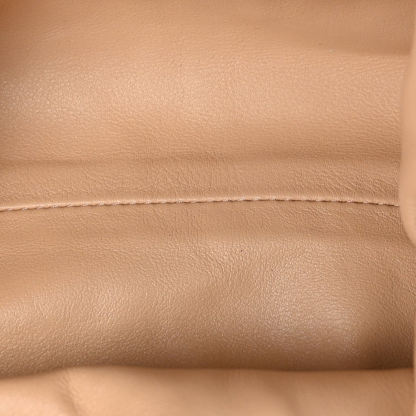Butter Calfskin The Mini Pouch  Almond