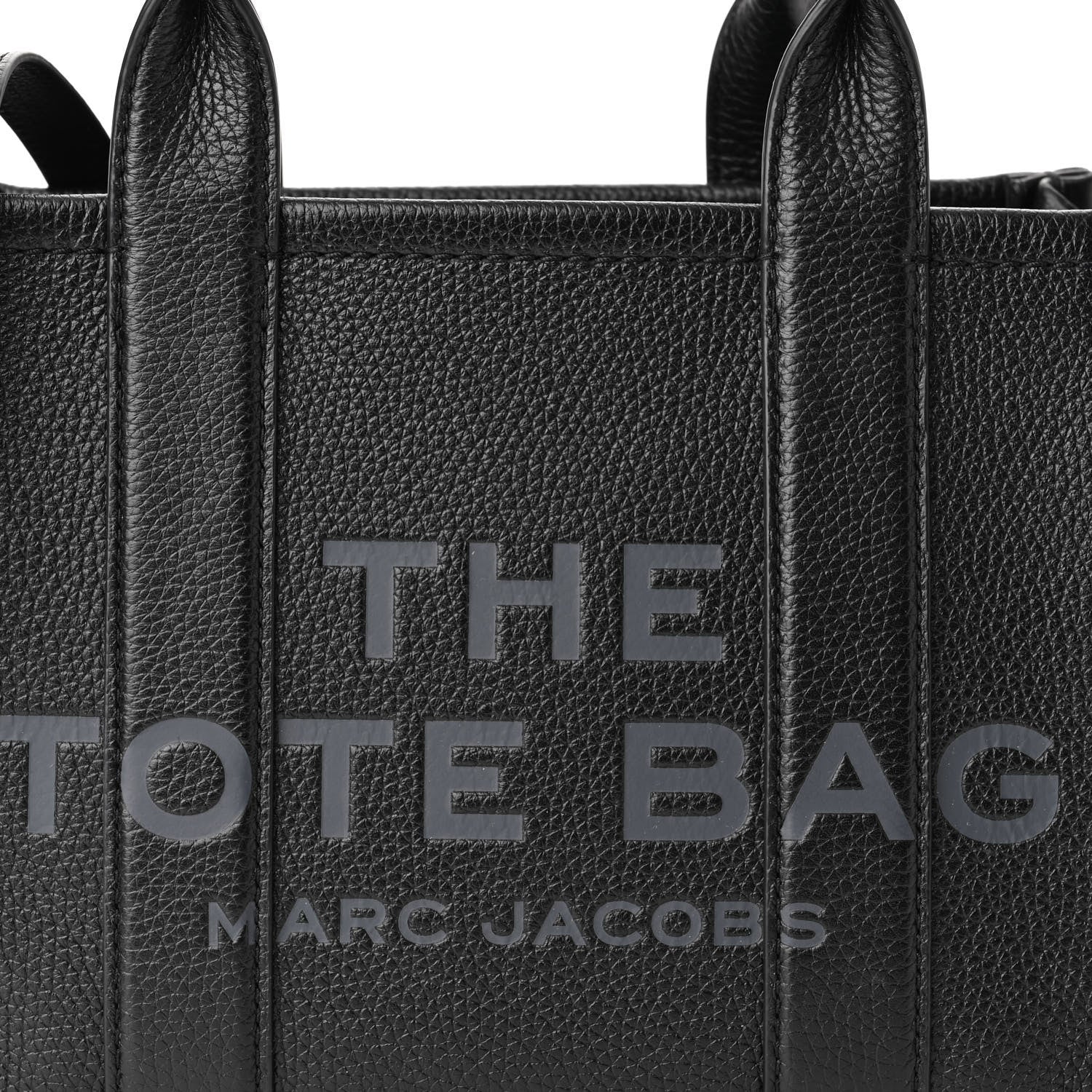 Marc Jacobs Grained Calfskin Small The Tote Bag Black 8 of 10