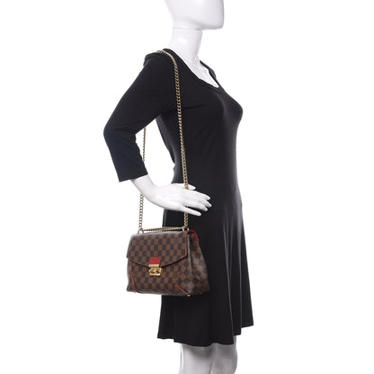 Louis Vuitton Damier Ebene Caissa Clutch Cherry 2 of 9