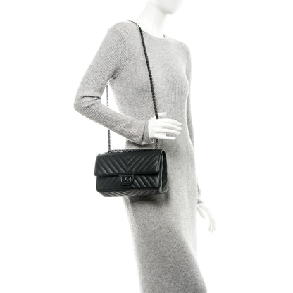 Chanel Sheepskin Chevron Quilted 2.55 Reissue 225 Double Flap So Black 3 of 8