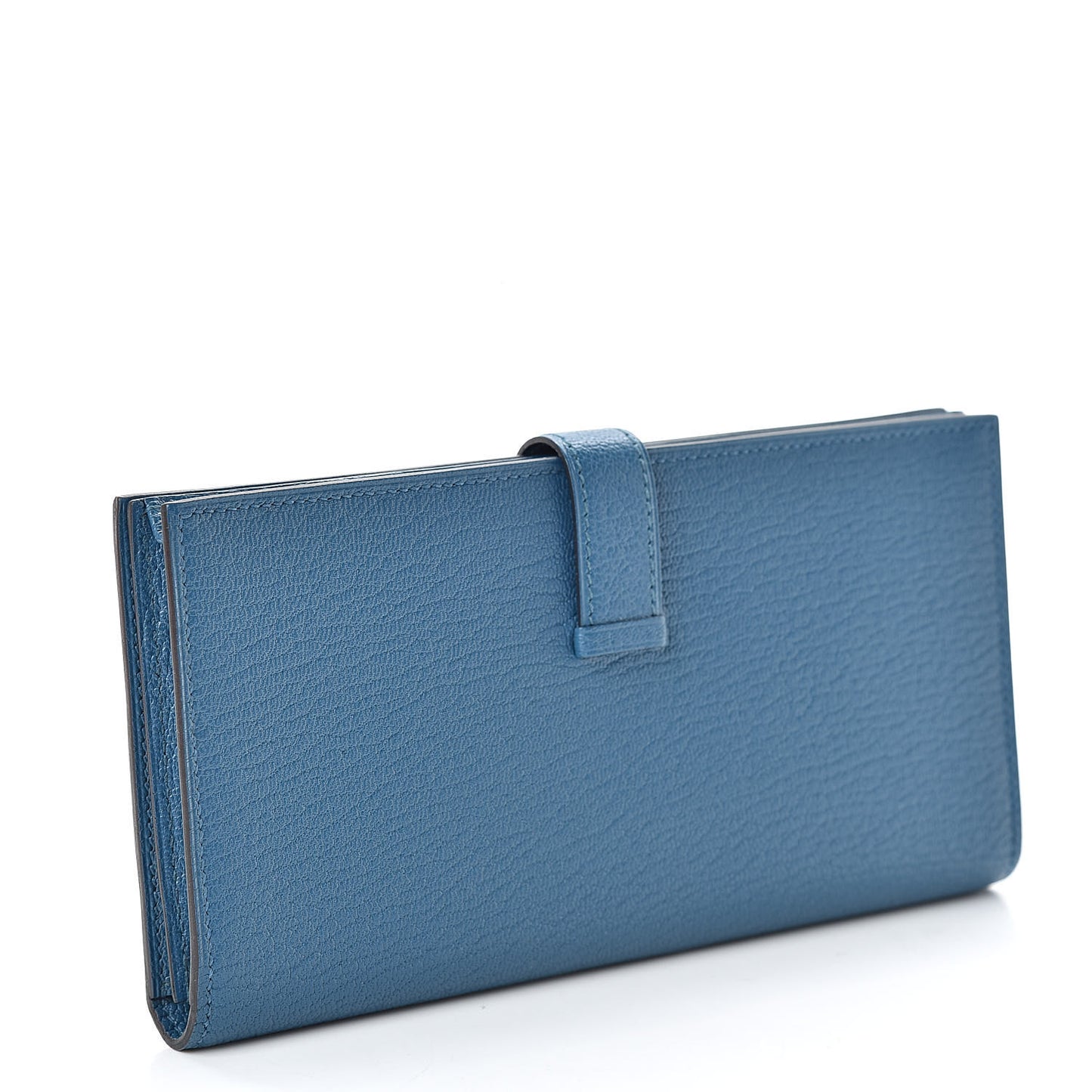 Chevre Mysore Bearn Gusset Wallet Bleu de Galice