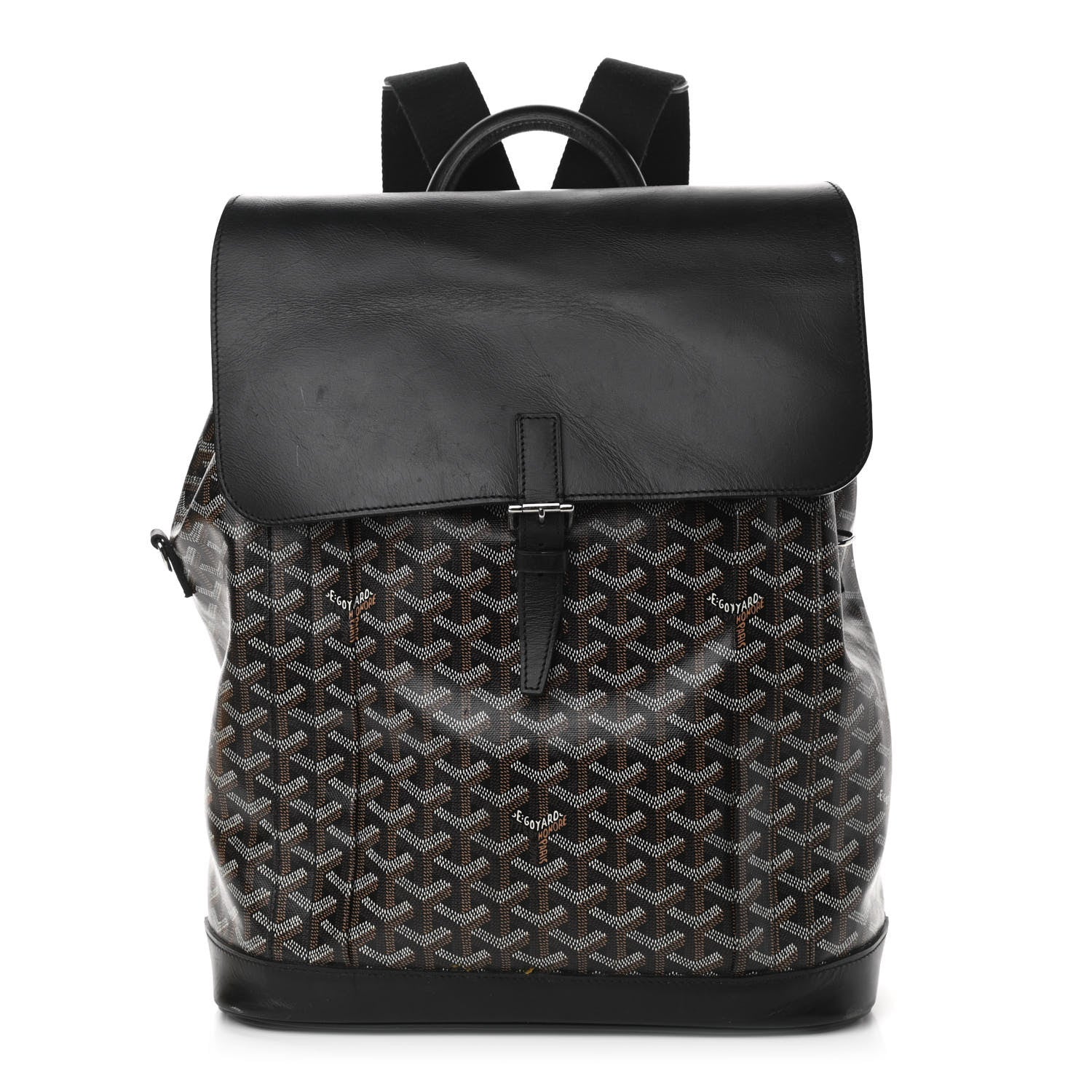 Goyard Goyardine Calfskin Alpin MM Backpack Black 1 of 14